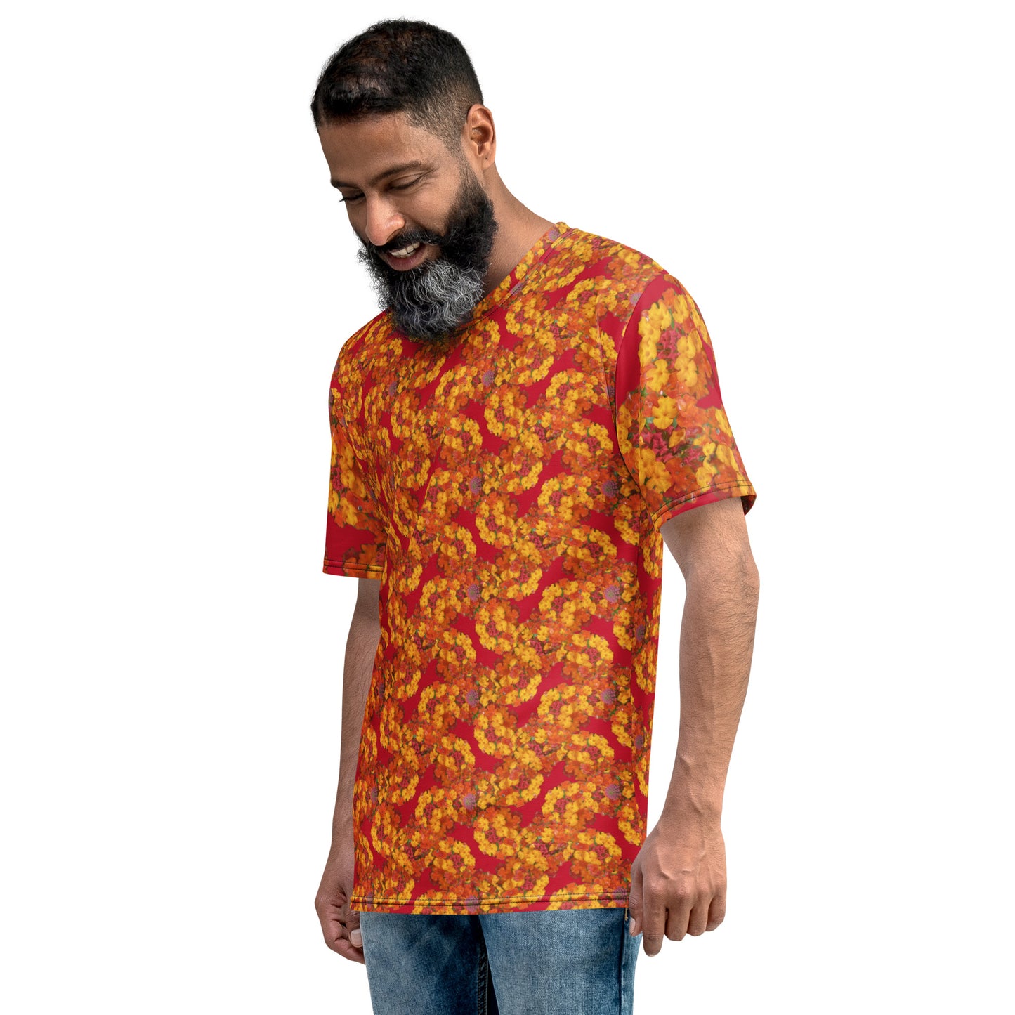 Red Dragonflower Tee for Men
