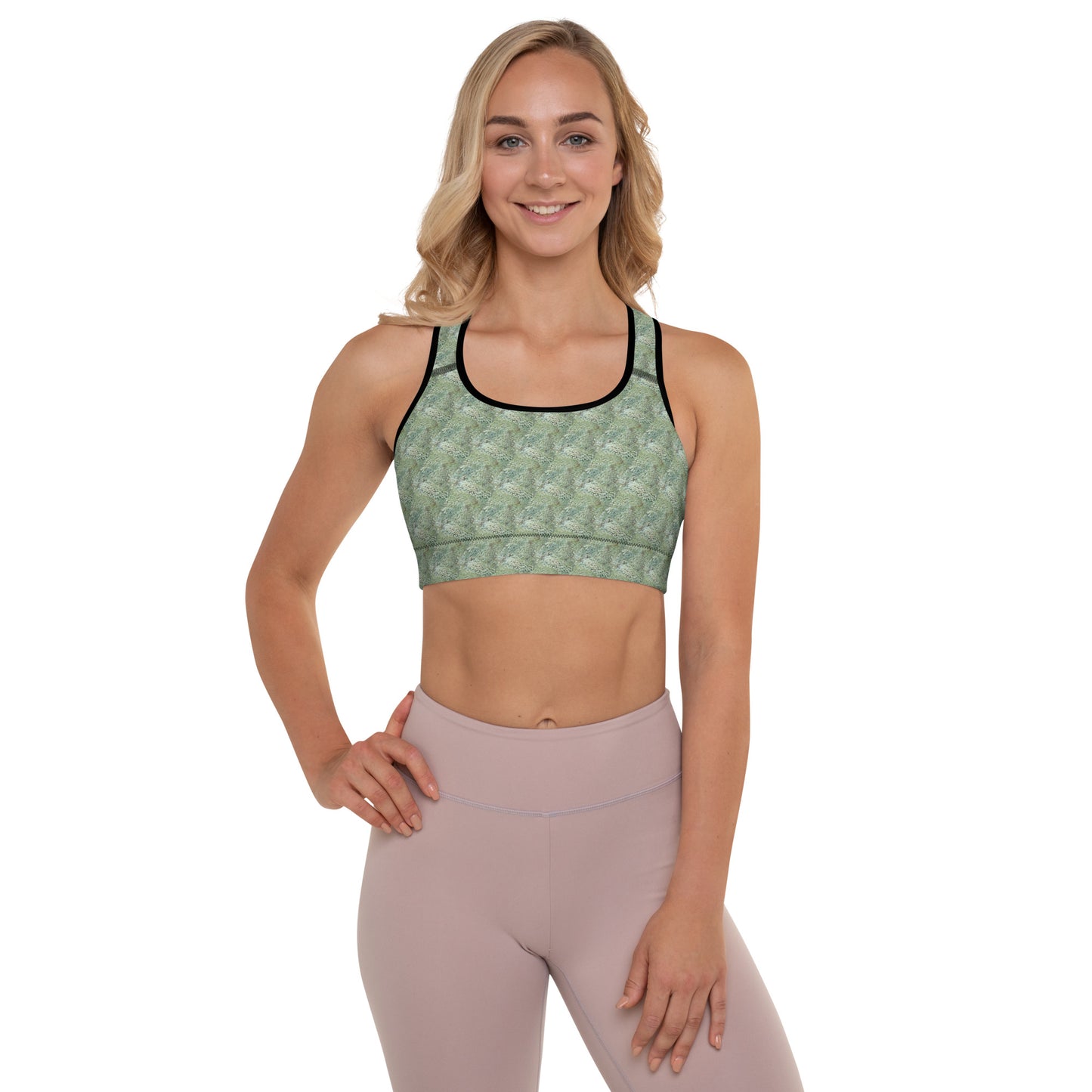 Leafy Padded Sports Bra