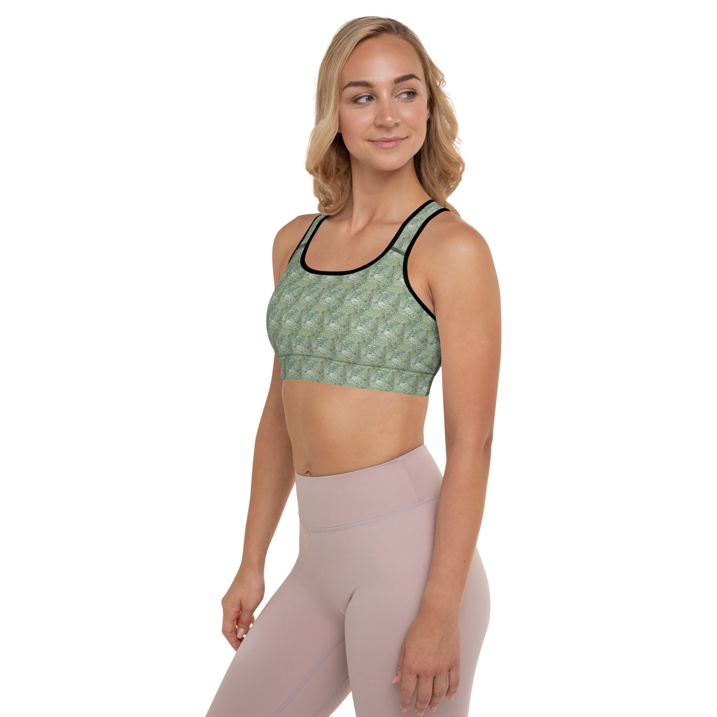 Leafy Padded Sports Bra