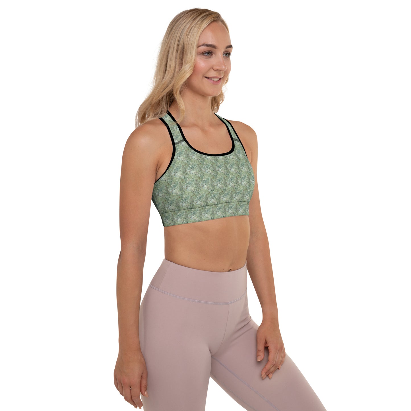 Leafy Padded Sports Bra