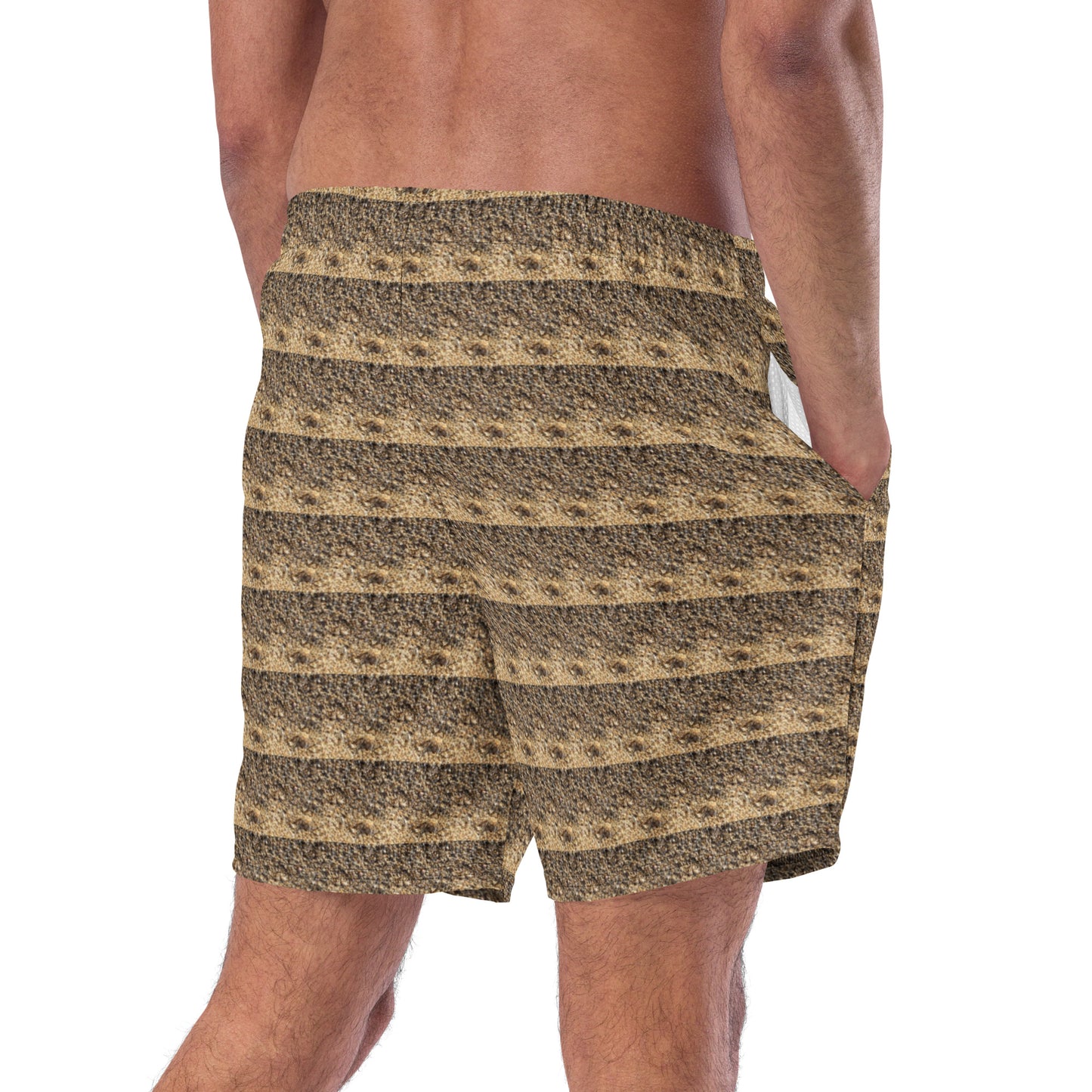 Sandy Print Swim Trunks
