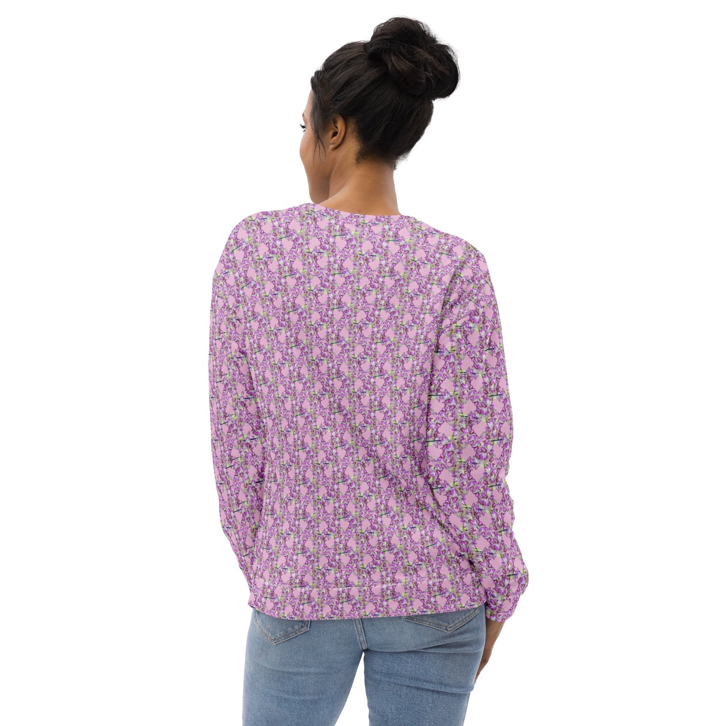 Unisex Pink Pink Flowermail Sweatshirt V2