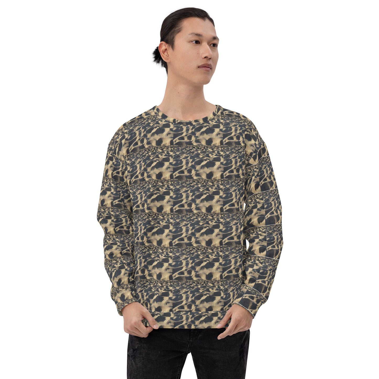 Unisex Busy Beach Print Sweatshirt '24