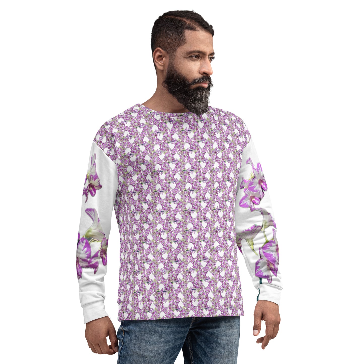 Unisex Pink Flowermail Sweatshirt V2