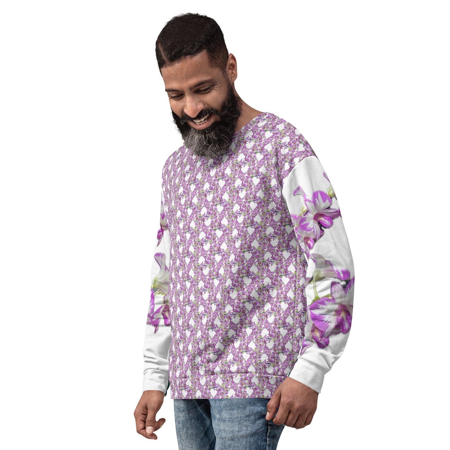 Unisex Pink Flowermail Sweatshirt V2