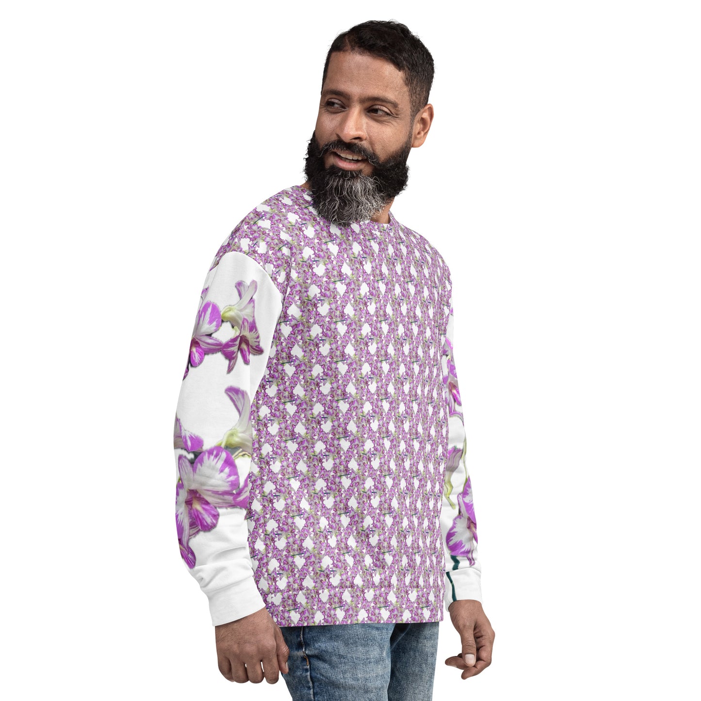 Unisex Pink Flowermail Sweatshirt V2