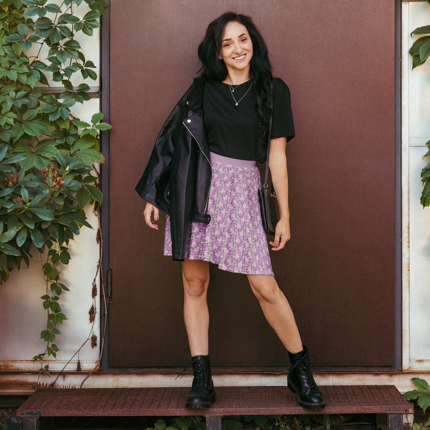 Pink Pink Flowermail Skirt