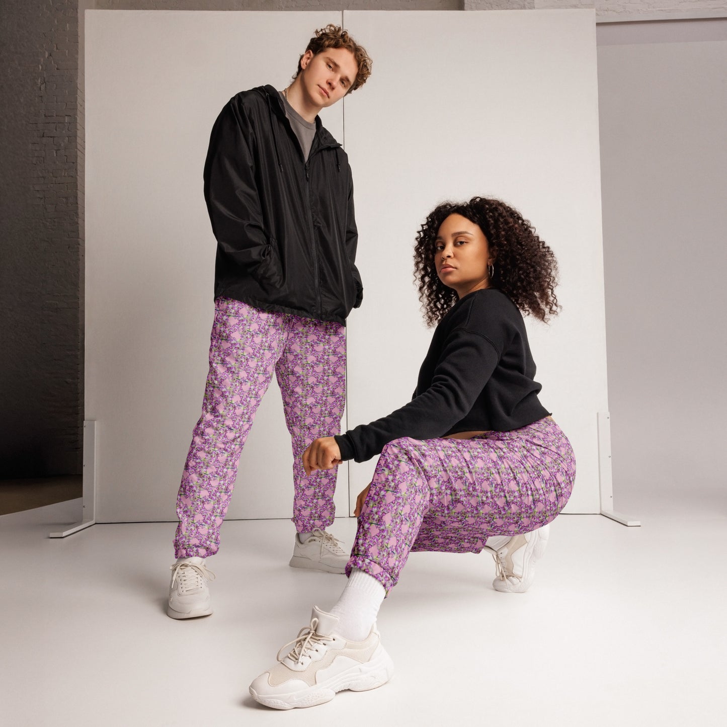 Pink Pink Flowerprint Pants
