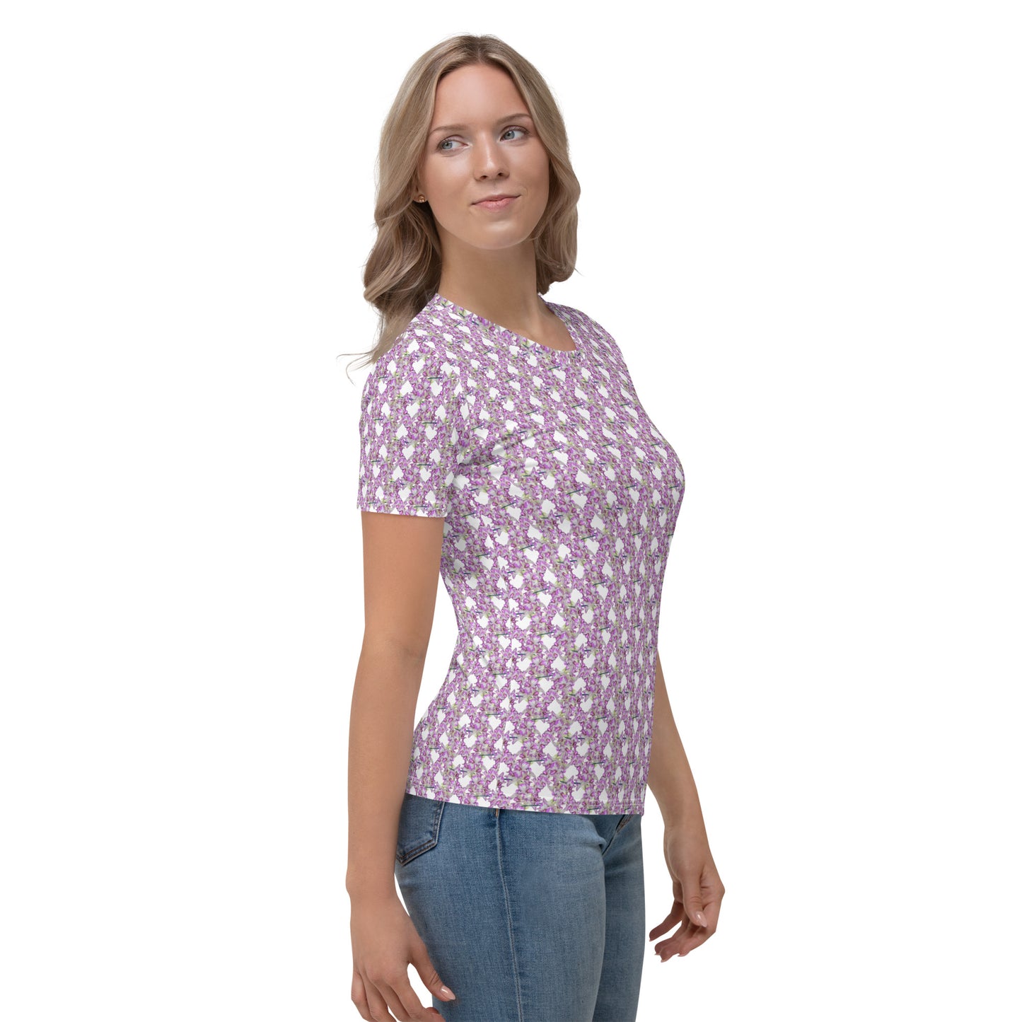 Women Pink Flowermail Tee
