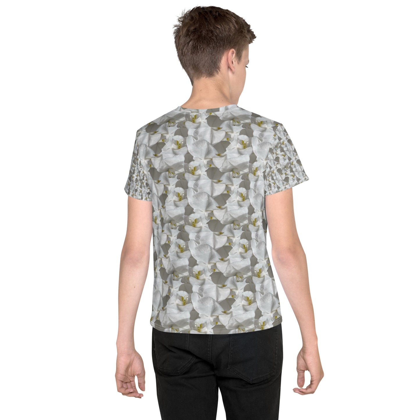 Youth White Flower Tee