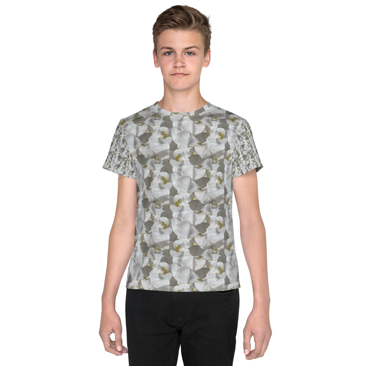 Youth White Flower Tee