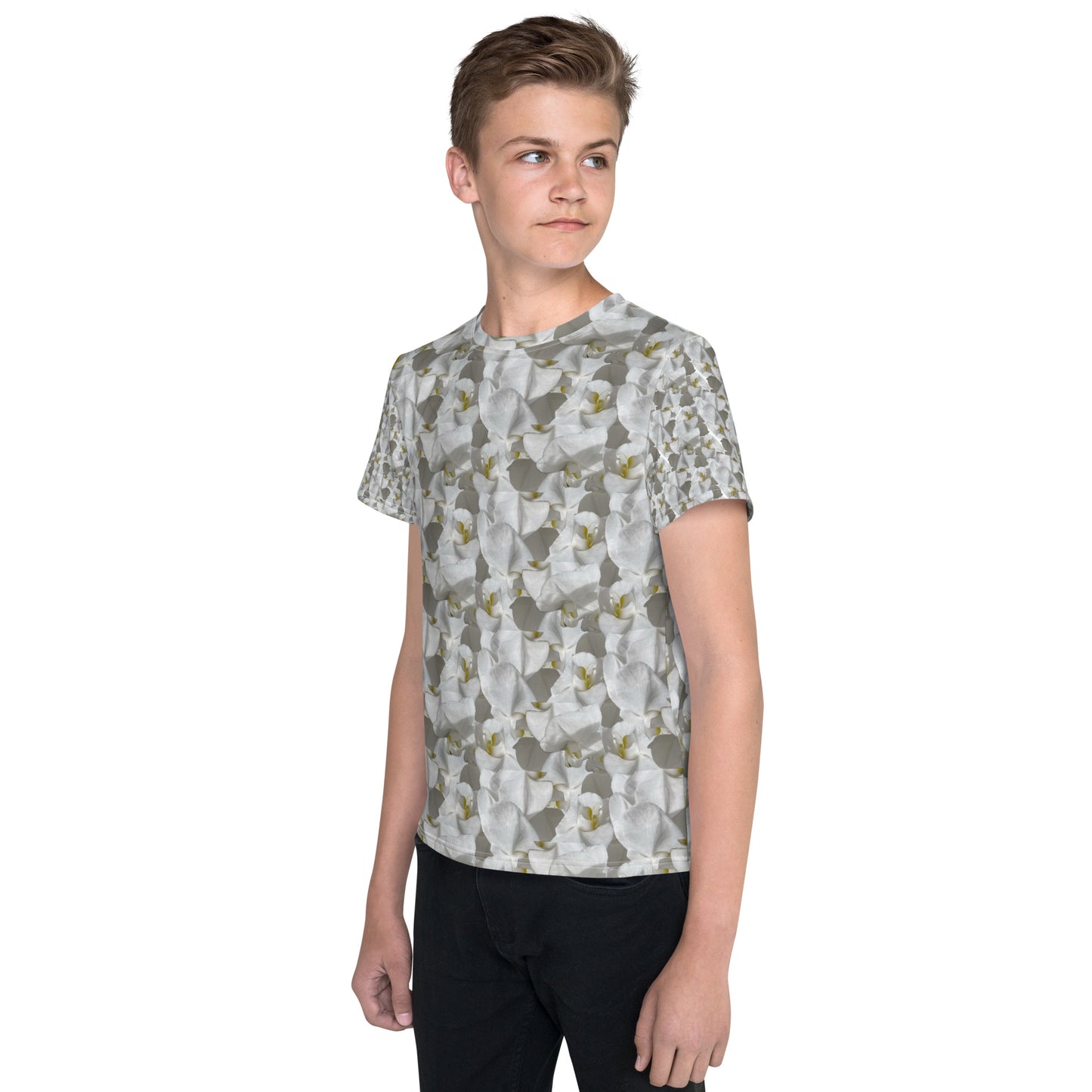 Youth White Flower Tee