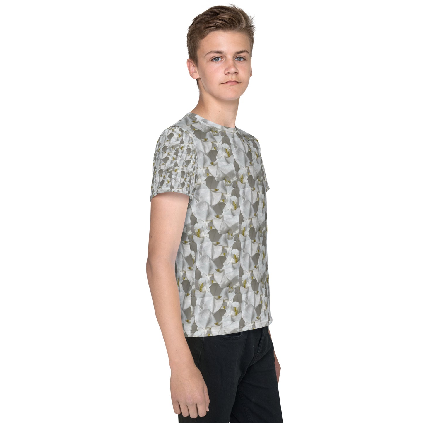 Youth White Flower Tee